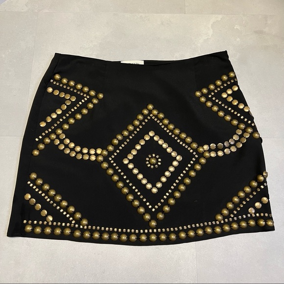Dresses & Skirts - Black and gold embellished mini skirt